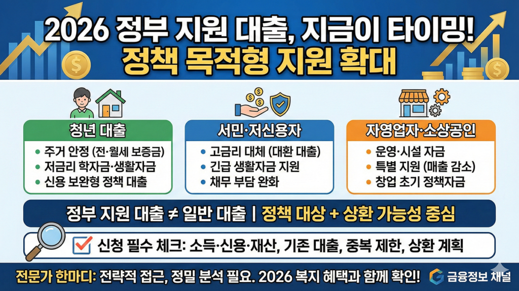 2026 정부 지원 대출